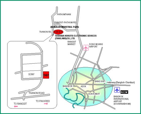 Map of Our Thailand Office